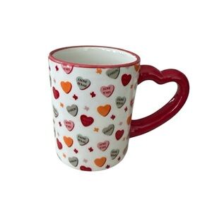 Heb Destination Holiday Valentines Day Conversation Hearts Ceramic Coffee Mug